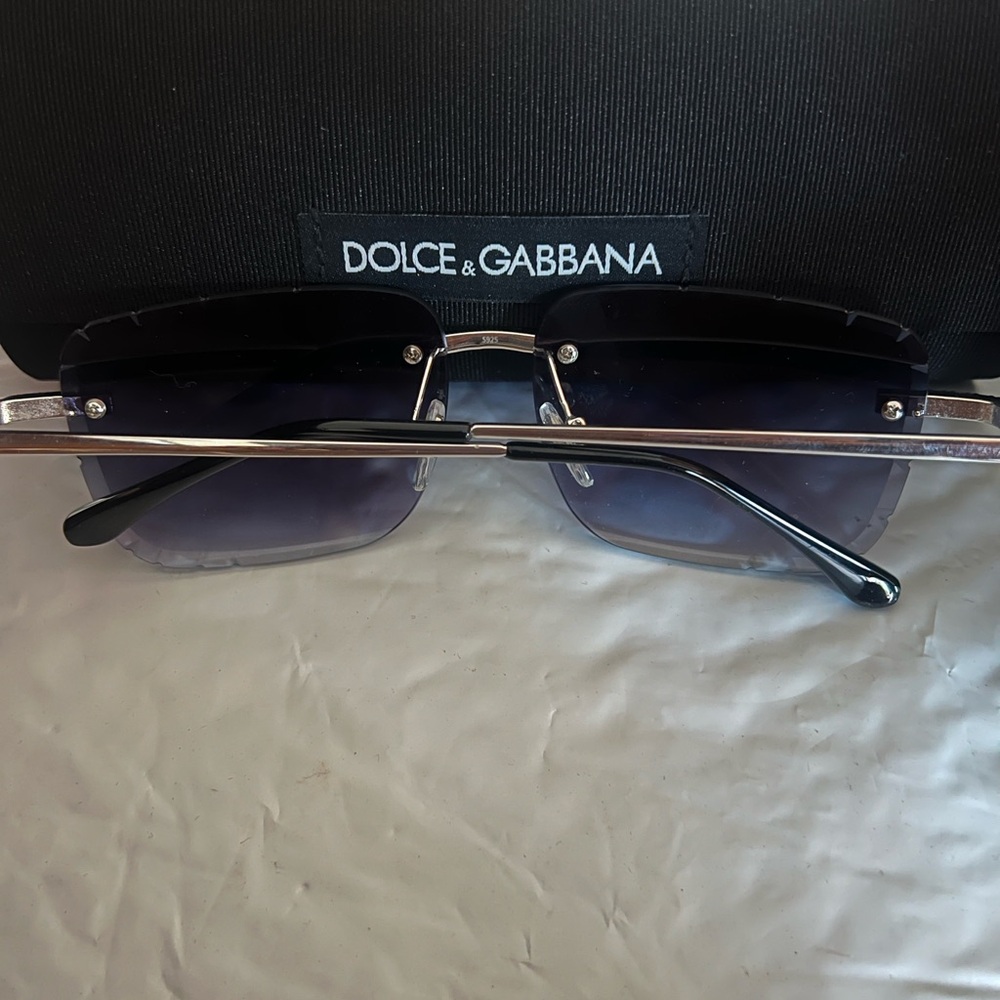 Moissanite Cartier style Black and Silver sunglasses